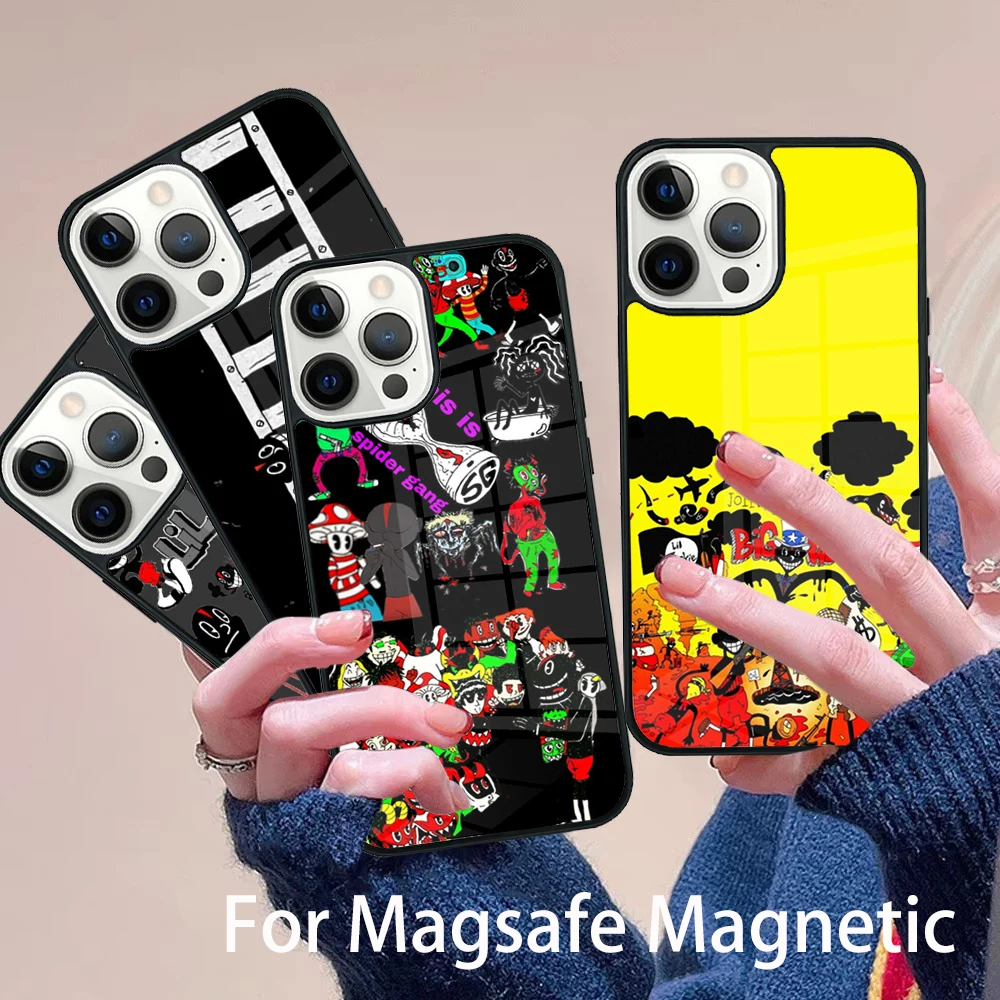 

Lil Darkie Phone Case Magesafe Magnetic Wireless Charge Cover For IPhone 16 11 12 13 14 15 Pro Max Plus Mini