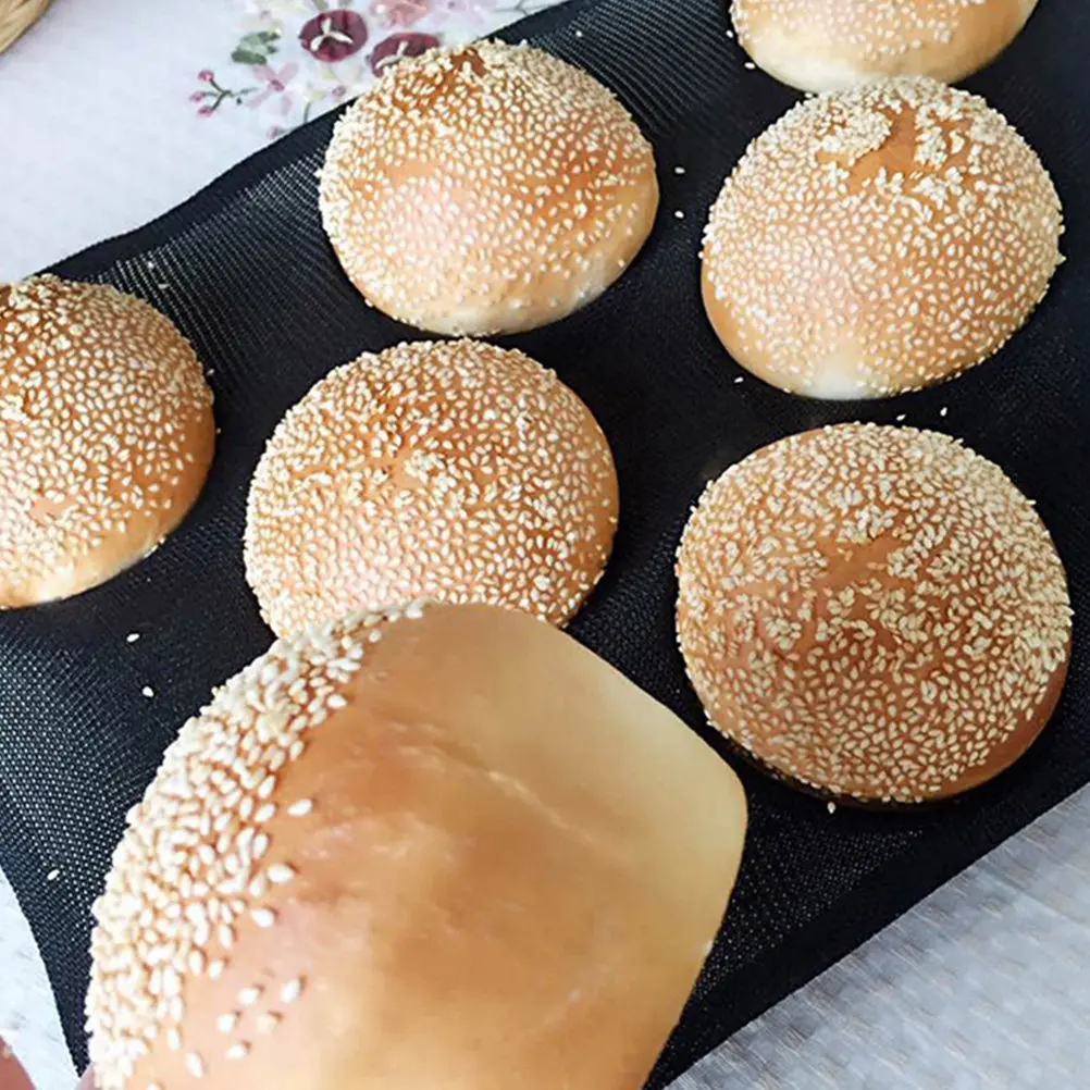 Molde de Silicona para Panecillos de Hamburguesa, 1 Pieza, Antiadherente, de Grado Alimenticio, para Hacer Pan en Casa, Apto para Horno, Microondas y Congelador, Saludable
