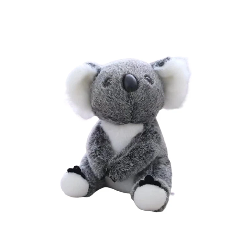 슈퍼 귀여운 작은 코알라 곰 플러시 장난감 박제 동물 모험 코알라 인형 어린이를위한 생일 크리스마스 선물 어린이