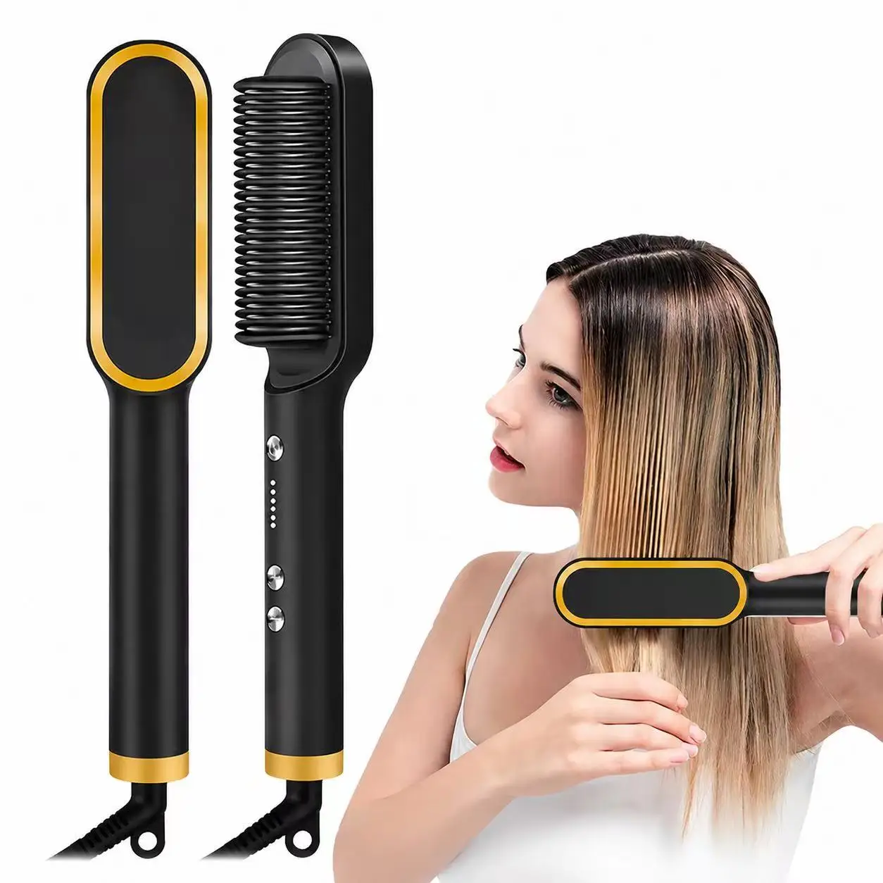 Hair Dryer Comb Curling Irons Beauty Products Hair Brushes Fast Heating Hair Straightener Comb