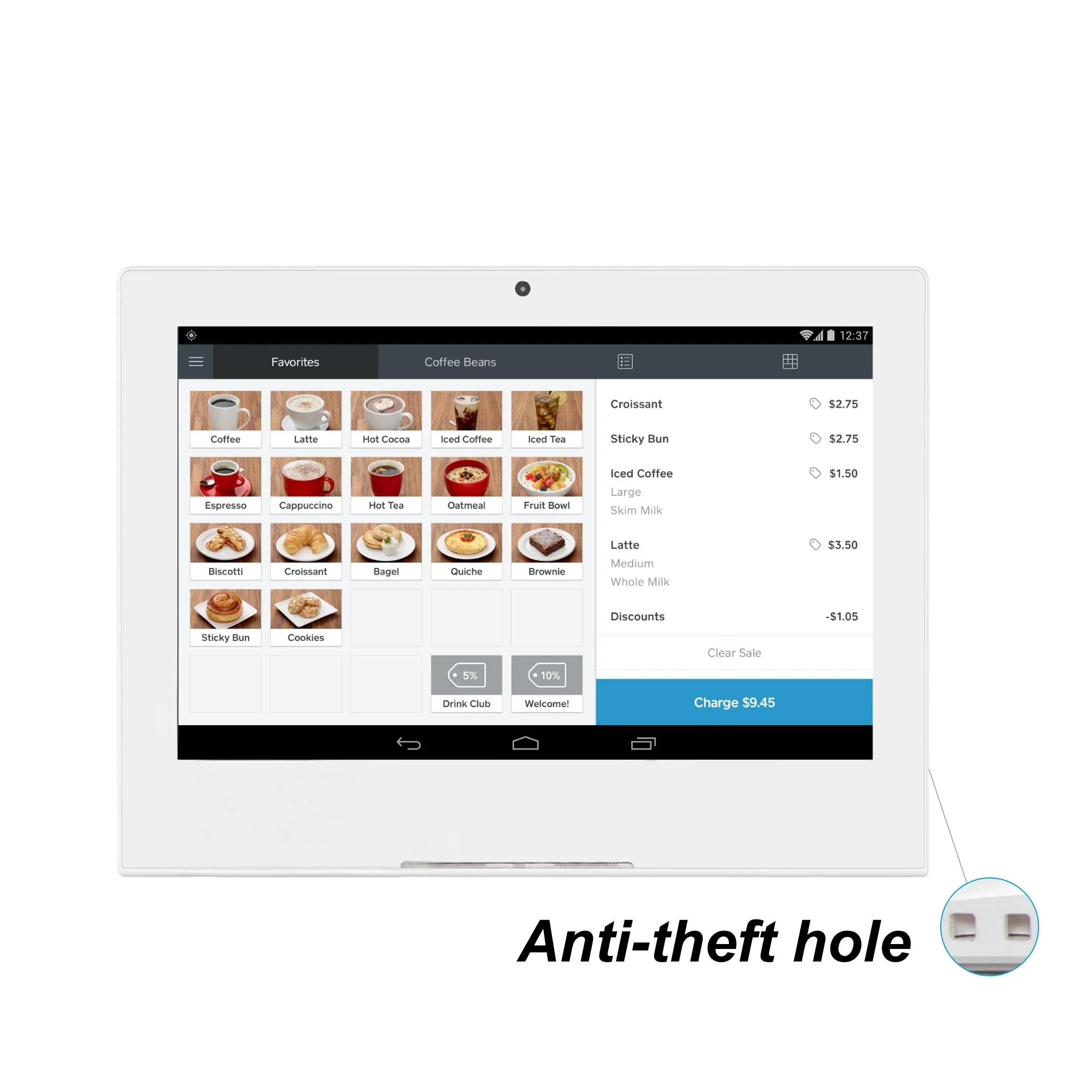 

In stock Innovative 10.1 Inch Android Tablet PC L-Shaped Bar Restaurant Table Ordering Digital Menu Holder New Business Use