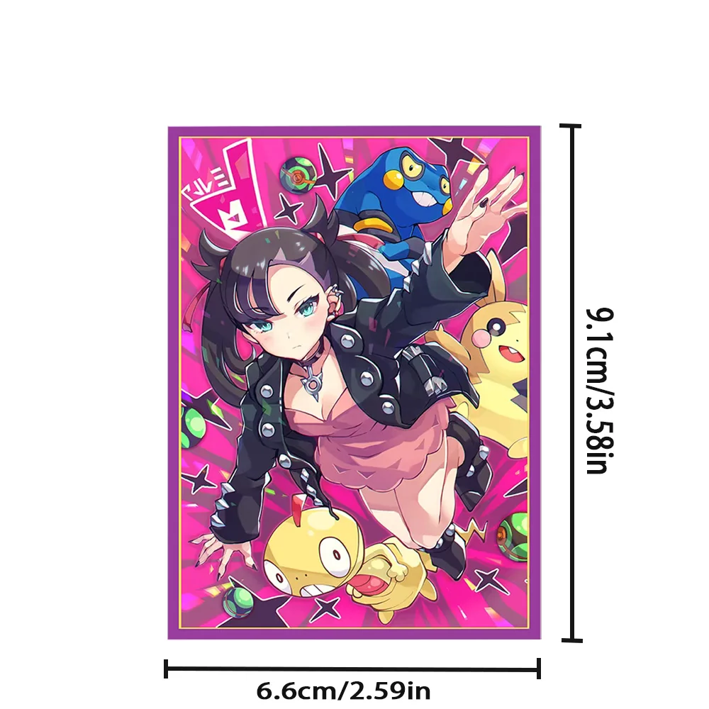 50 قطعة حجم قياسي لطيف بطاقة الألعاب الأكمام ل PKM/MGT بطاقة التداول حامي 66x91 مللي متر عالية الجودة حافظة بطاقات #2