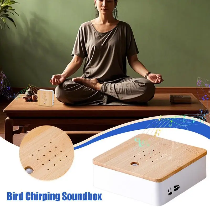 Bird Singing Speaker Motion Sensor Versatile Smart Animal Noise Machine Bird Box Automatic Bird Caller For Bedroom Living Room
