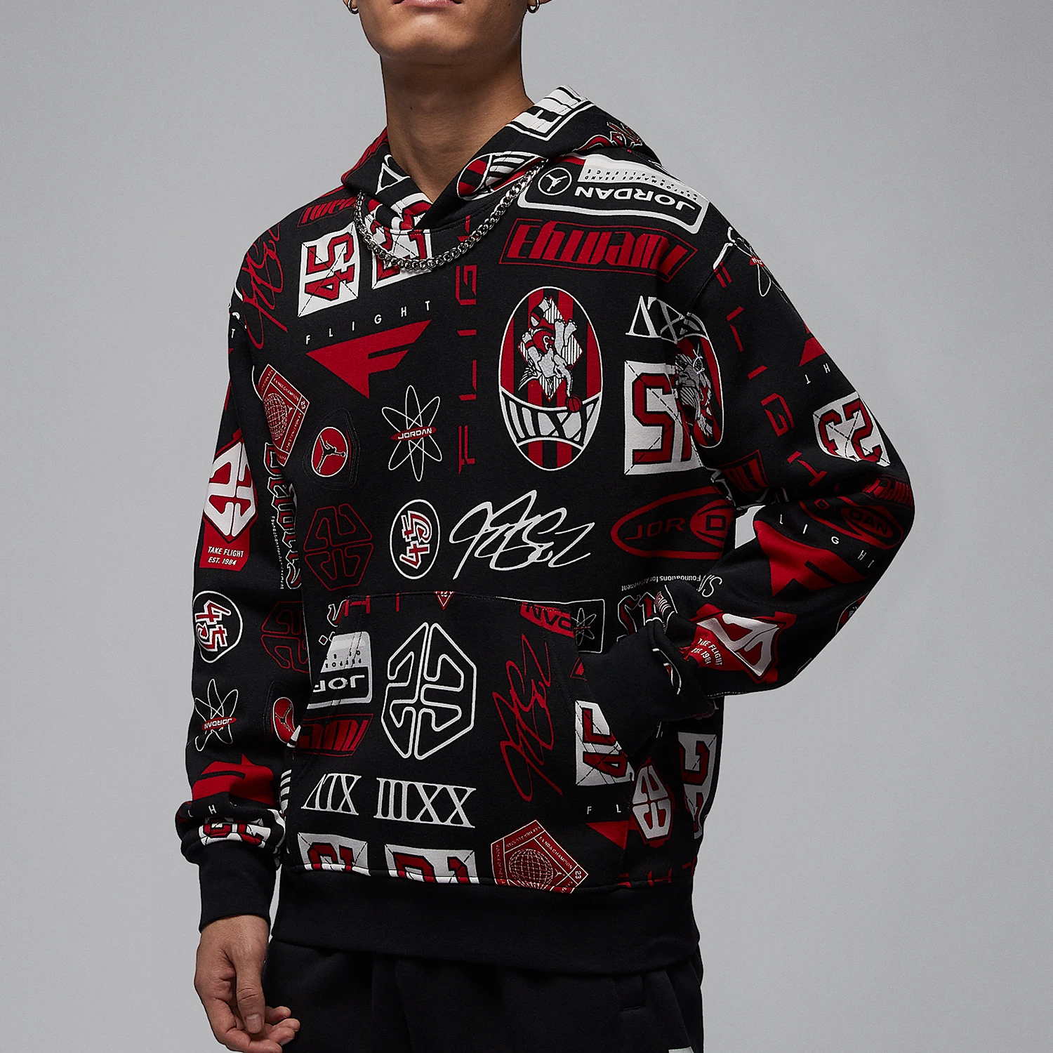 

Nike Official Genuine JORDAN Men's Fashion Trendy Hoodie HM7255-010