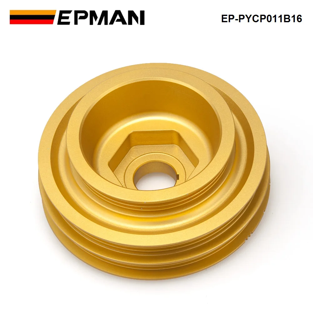 EPMAN Racing Light Weight Aluminum Crankshaft Pulley For Honda Civic Si Integra B-Series 99-00 EP-PYCP011B16