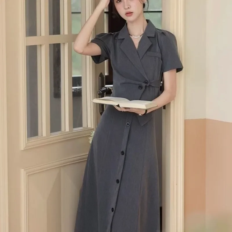 Office Female Outfits Short Sleeve Full Co Ord New Matching Festival Clothing Arrivals Korea Women's Two Suits Skirt Piece Set