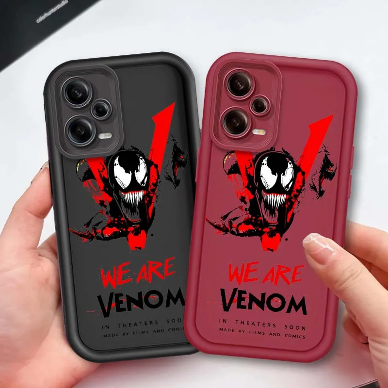 Marvel Venom HYDRA Logo Art For Xiaomi Redmi Note 14 13 13R 12 12R 11 11E 11T 11S Pro Plus 4G 5G Eye Ladder Soft Phone Case