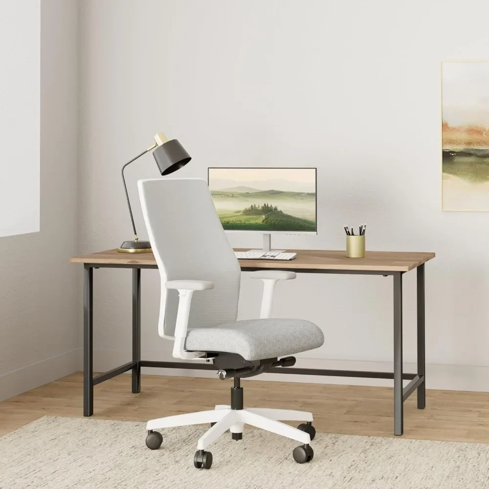 VILLE 2.0-Chaise de bureau ergonomique, inclinable, à roulettes, confortable pour de longues heures au bureau à domicile et au travail