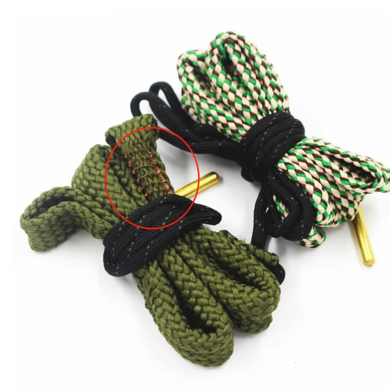 Hunting Gun Bore Cleaner Snake 12GA .308 .22 .223 .38 Caliber 5.56mm 7.62mm 16GA 20GA Rifle Cleaning Kit Tool Rifle Barrel Rope