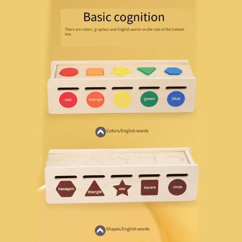 Houten puzzel Geometrisch bijpassend speelgoed voor kinderen Kleurvorm Leerkist Leren speelgoed Hersenen Ontwikkelingsspeelgoed Kindercadeau
