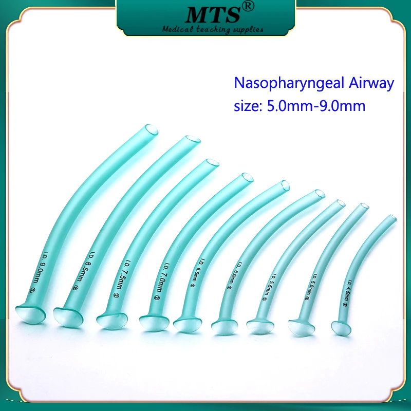 

MTS 9pcs/lot Disposable Medical PVC Nasopharyngeal Airway Nasal Pharyngeal medical teaching science