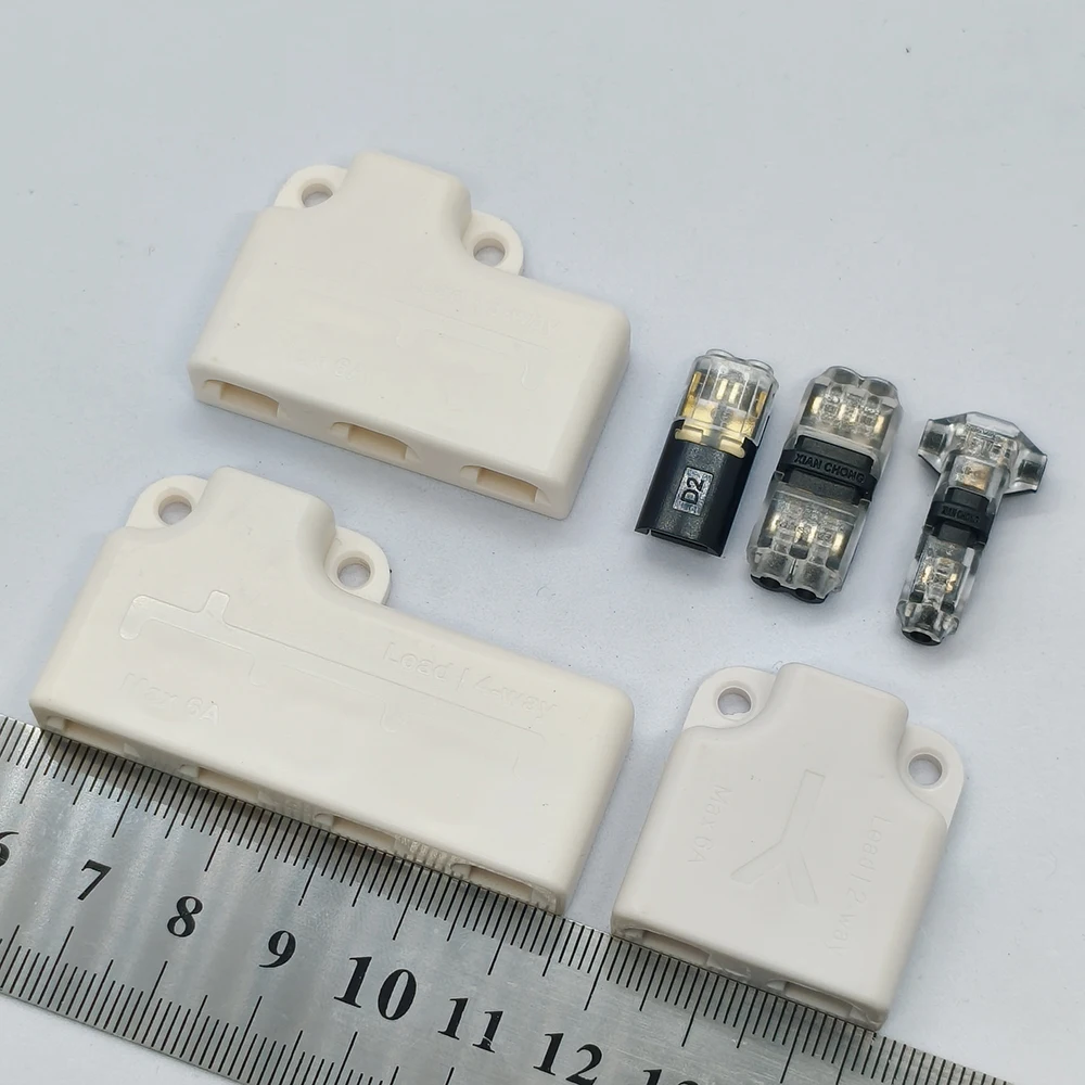 Low Voltage Wire Connector D2 T2 H2 T1 Tap Wire Type Solid Connection Splice Terminal Connector Set For Audio Auto Moto Lighting - Detail 1