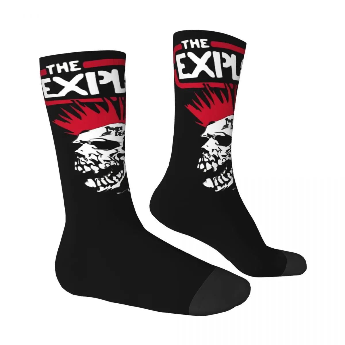 The Exploited Socks banda Meias Casuais Inverno Antiderrapante Meias Masculinas Quentes Design Macio Meias de Ciclismo