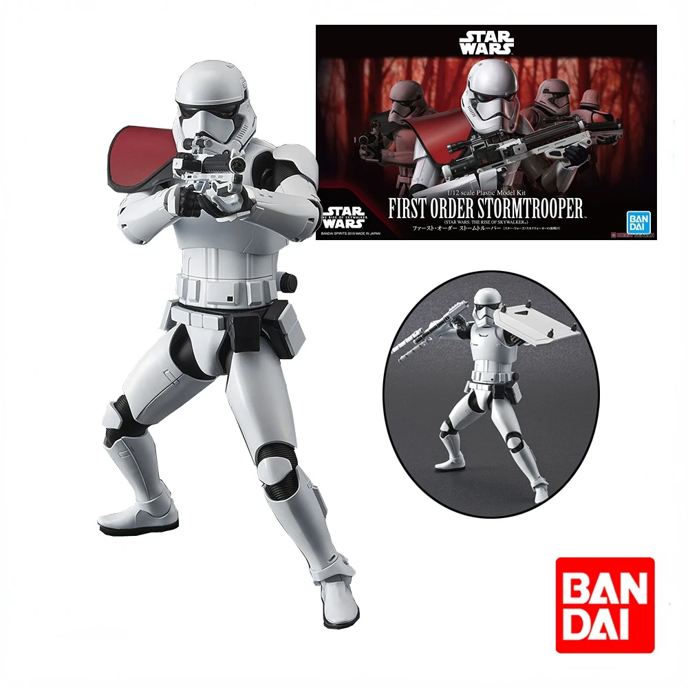 Bandai Star Wars 1/12 Imperial Stormtrooper Anime Figures The Rise Skywalker Assembly Toys Collection Model Birthday Gifts