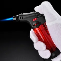 High Jet Flame Butane Gas Lighter Torch Refillable Adjustable Butane Jet Igniter Powerful Turbo Cigar Accessories Portable Tool