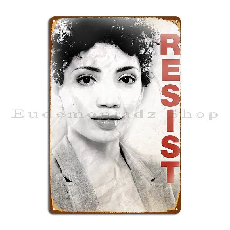 Astrid Resist Metal Sign Plates Cinema Club Designer Bar Tin Sign Poster