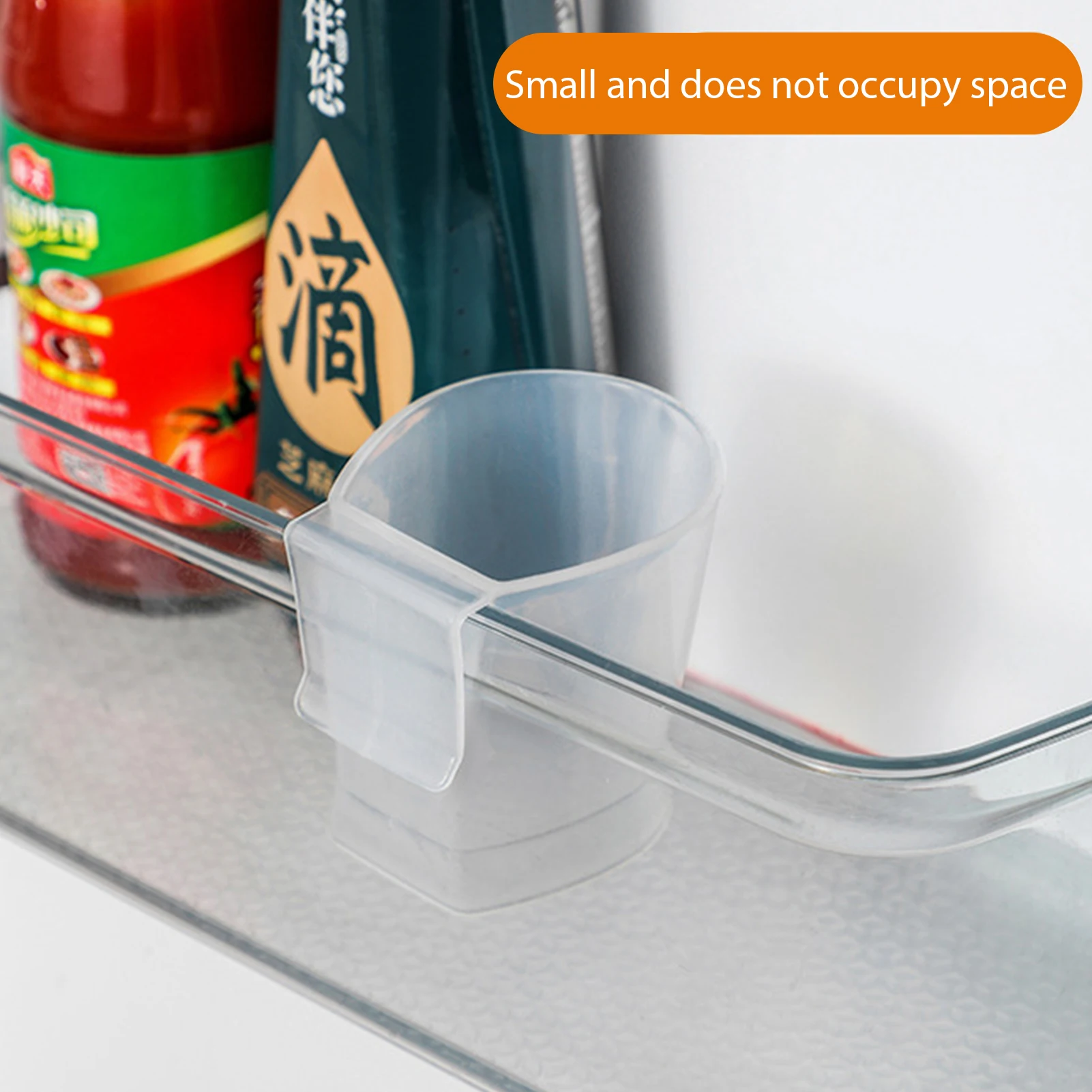 2pcs Storage Box Refrigerator Side Door Hanging Seasoning Bottle Rack Inverted Storage Rack For Kitchen Organizer