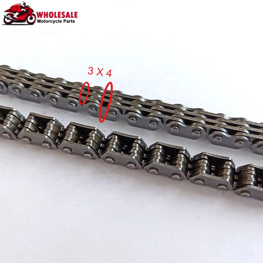 3*4 3x4 132L Camshaft Timing Chain For YAMAHA XVS1300 XVS1300CTF V-Star Deluxe 13-15 XVS1300CU Stryker 2011-16 XVS1300C XVS 1300