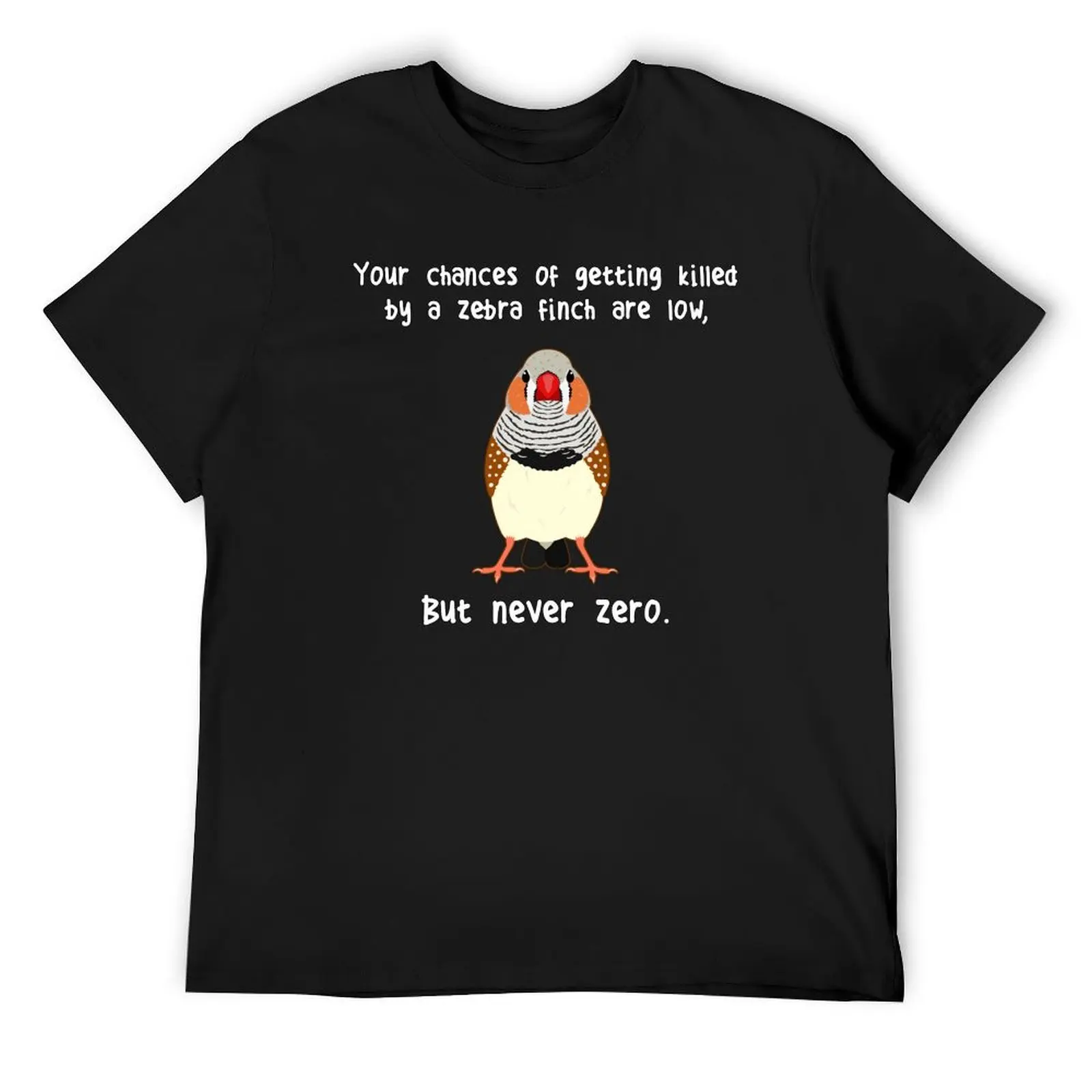 

Zebra Finch Never Zero T-Shirt korean fashion oversized blanks sweat shirts, men