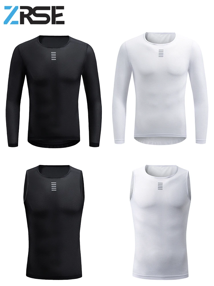 AliExpress ZRSE Men Cycling Base Layer Jerseys Sweatshirt Long Sleeve Shirt Bicycle Clothing Road MTB Sleeveless Vest Bike Clothes Male Top