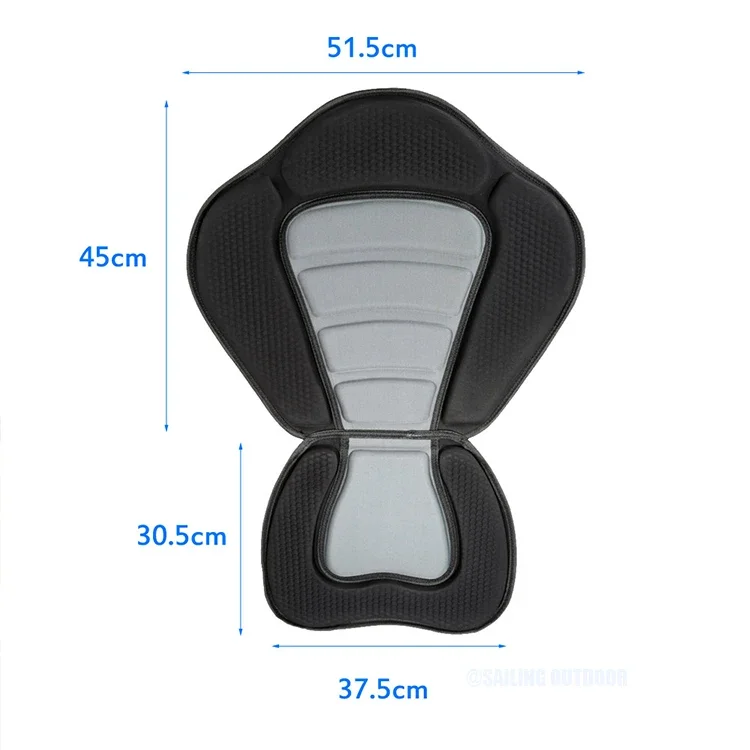 Adjustable Canoe kayak Backrest Seat Inflatable Boat Cushion Pad Rowing Fishing EVA Boat Accessories Marine