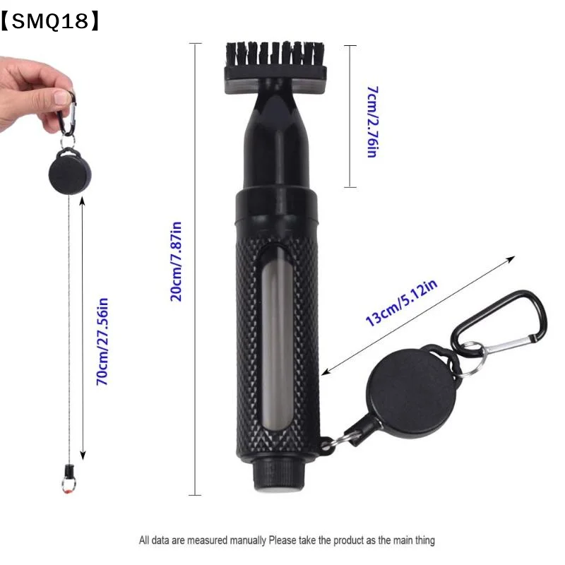 escova-de-limpeza-portatil-para-tacos-de-golfe-31be-limpador-de-ranhuras-com-spray-tipo-pressao-facil-de-limpar【smq】