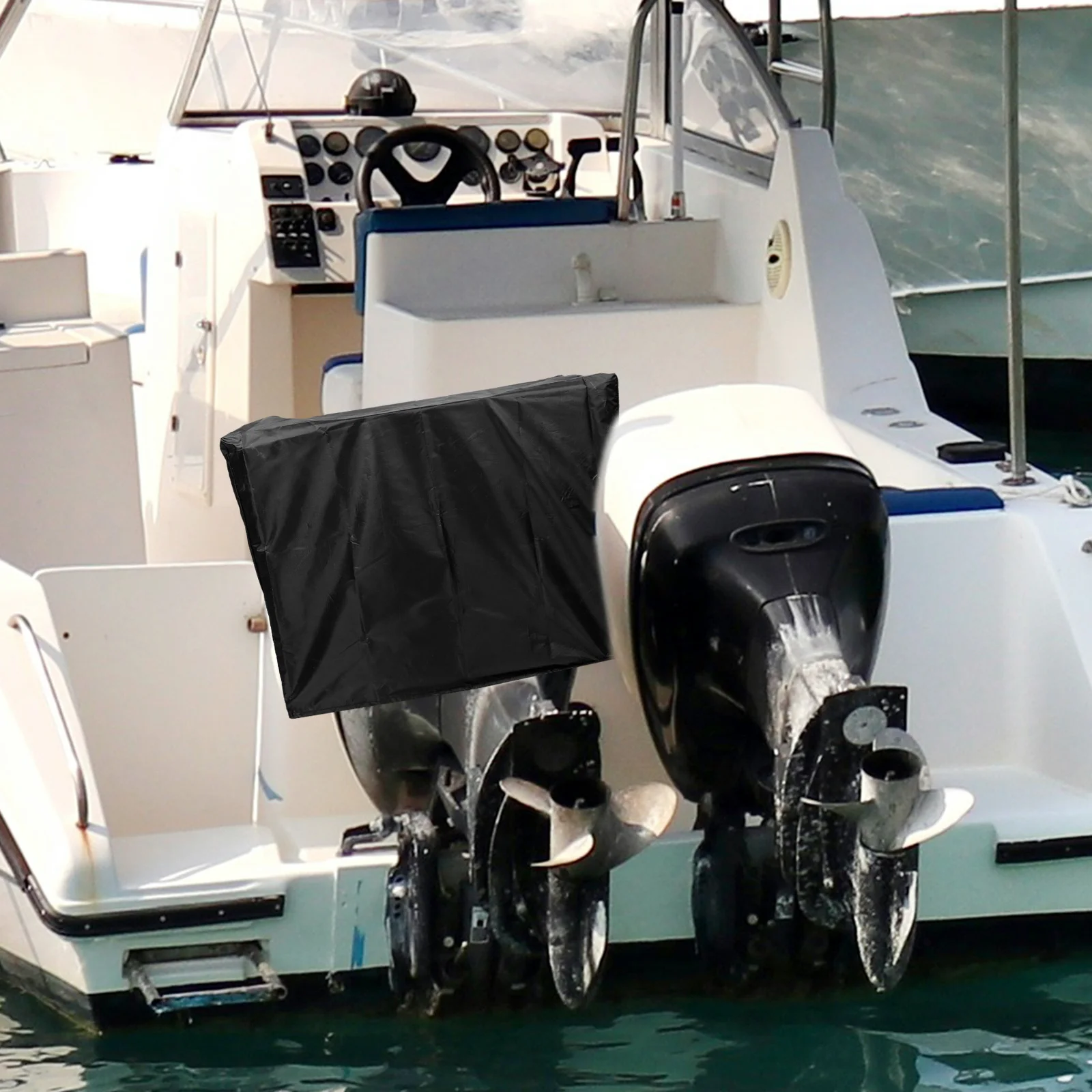 

Oxford Cloth Kayak Motor Cover Universal Fit Uv Prevention Boat Motor Protective Cover Foldable Kayak Engine Sun Block Outboards