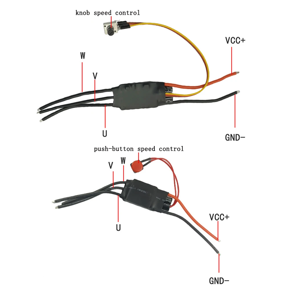 BLDC 6-24V 30A No Hall Brushless Motor Drive Board 3 Phase DC Motor Speed Controller for Air Pump Oil Pump Water Pump Fan