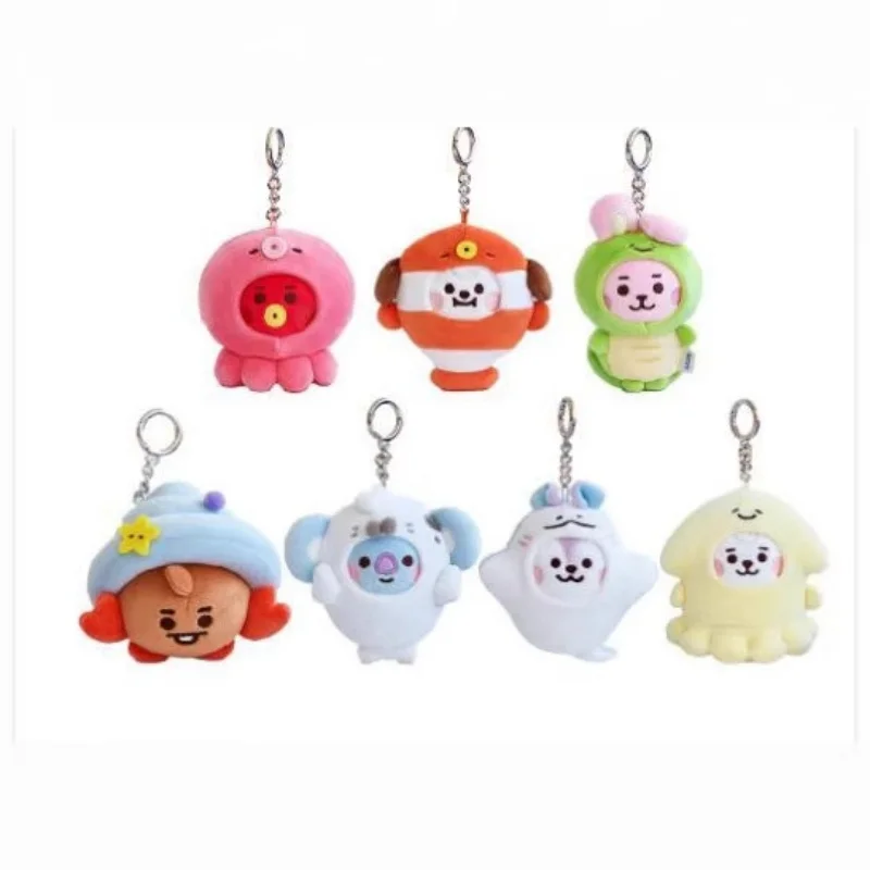 Anime Cartoon BT21 Plush Toy Creative New COOKY CHIMMY Plush Toy Pendant Backpack Keychain Accessories Gift for Friends