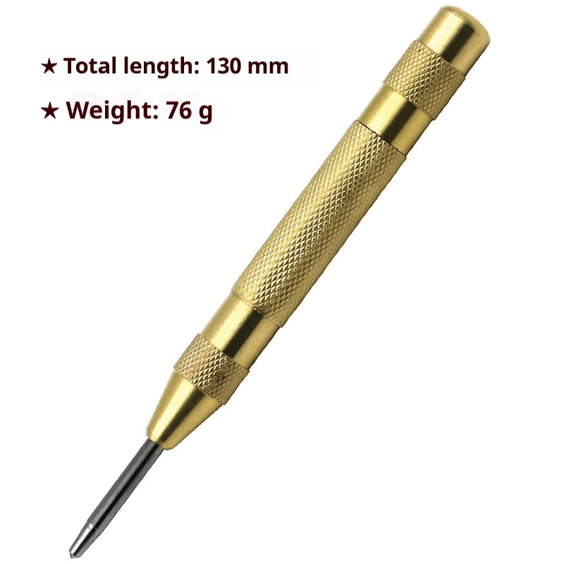 Automatic 130mm Spring Loaded Center Punch Tool Metal Wood Marking Positioning Drilling Tool for DIY Crafts