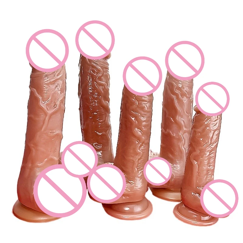 Silicone Realistic Dildo with Suction Cup Waterproof Adult Sex Toys Anal Vagina G-Spot Female Masturbator Dick Penis Butt Plug