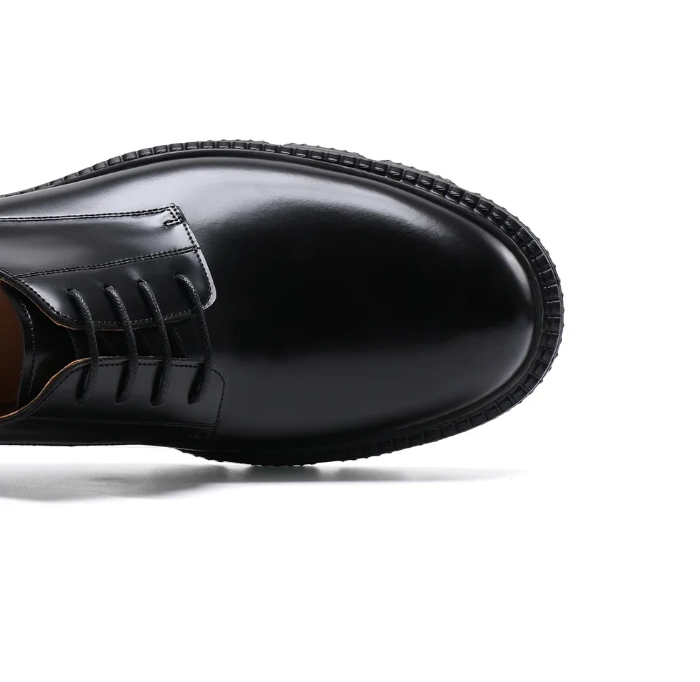 2025 جديد الرجال الأعمال الرسمية جولة رئيس زيادة الترفيه منصة جلدية ركاب أحذية أحذية الزفاف #5