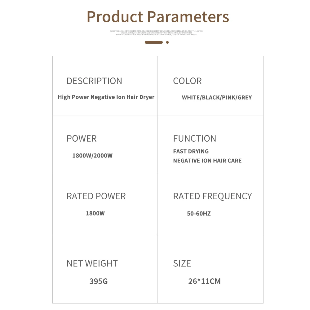 أنيون ثابت درجة الحرارة المهنية صالون مجفف شعر 220 فولت-240 فولت 50/60 هرتز 1600 واط/1800 واط الهواء جمع الأشعة تحت الحمراء