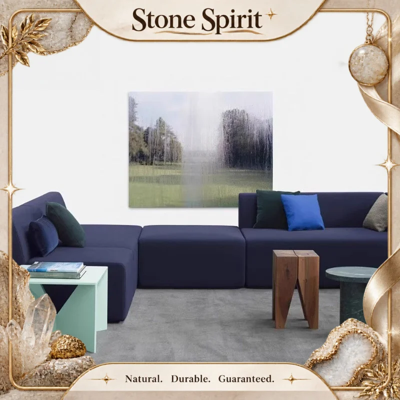 【Natural】Nordic Modern Italian Light Luxury Natural Marble Side Table Designer Round Coffee Table for Model Room & Living Room