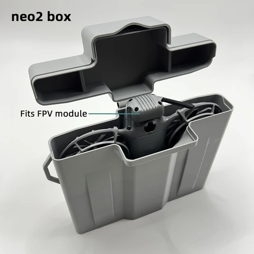 Se adapta al módulo FPV Estuche rígido a prueba de golpes para DJI Neo 2, caja de almacenamiento personalizada impermeable impresa en 3D para drones y accesorios