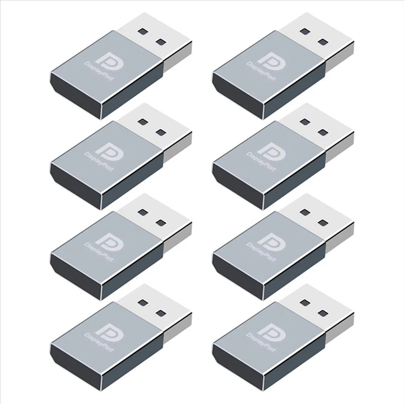 더미 플러그 DP 가상 디스플레이 어댑터, EDID 헤드리스 고스트 에뮬레이터, 그래픽 비디오 카드, 4K DP 디스플레이 포트, 8 개