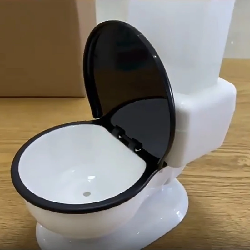 650ML Cats Toilet Shaped Water Dispenser Drinking Bowl Water Flow Unplugged Automatic Water Feeding Artifact Pet Supply Durable