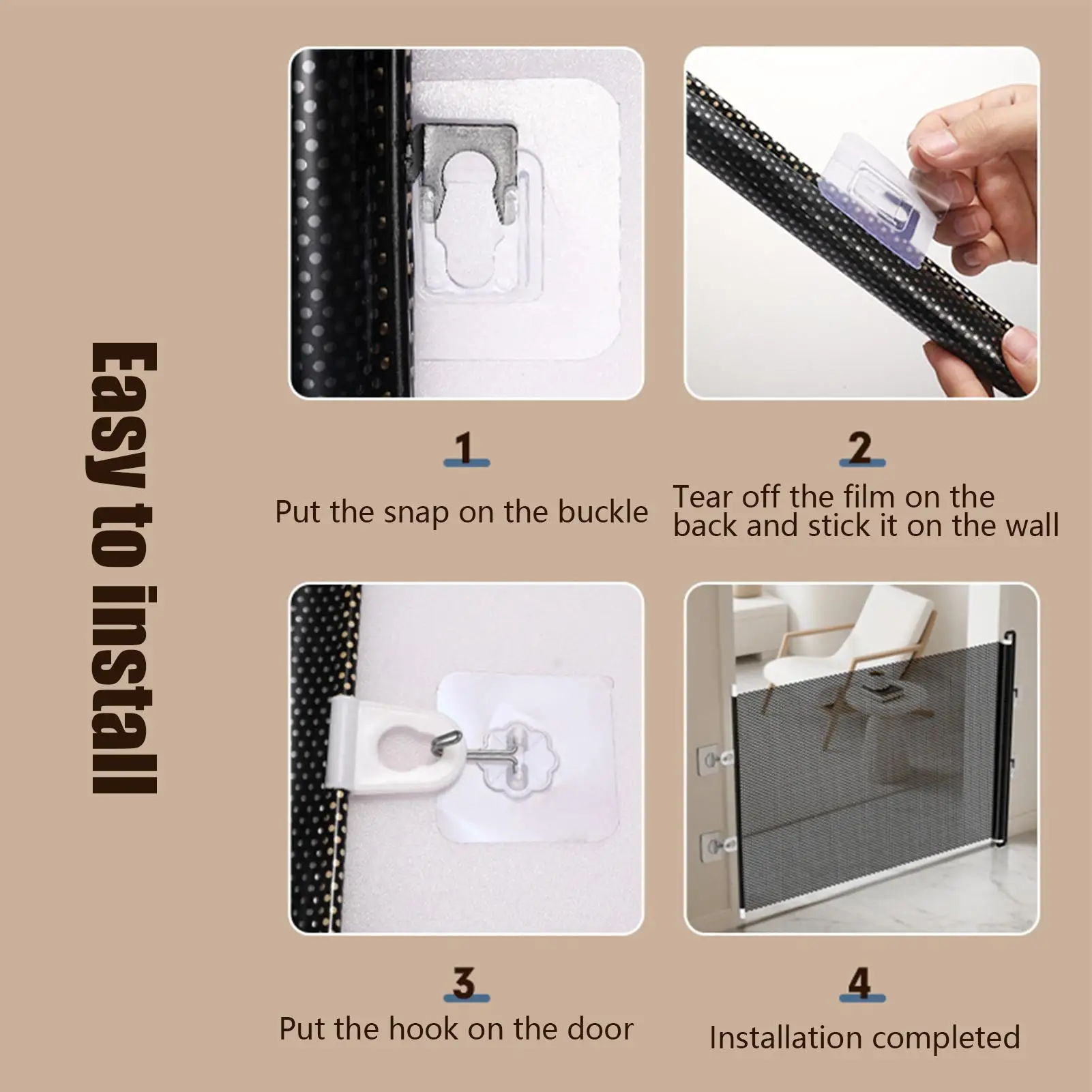 قابل للسحب المضادة للقطط حاجز مع لوحة شبكية لا الحفر قابل للتعديل بوابة سلامة الحيوانات الأليفة حاجز الطفل ABS شبكة سياج حاجز درج