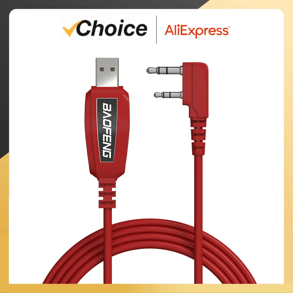 Walkie Talkie Programming Cable PL2303 Chip USB Baofeng Support Window 11 for UV17 Pro GPS UV-18 Driver Free Radios Accessories