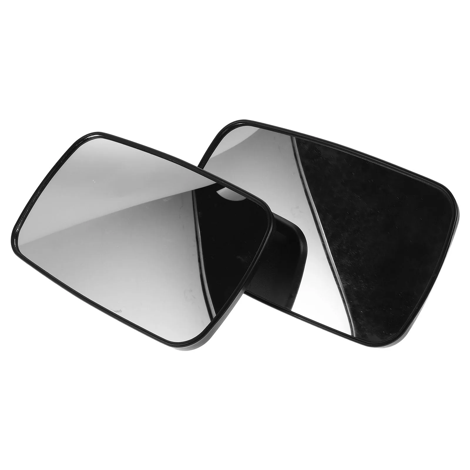 

2Pcs Forklift Rearview Mirror Universal Wide-Angle Safety Replacement Accessories Black Impact Resistant Fog Proof