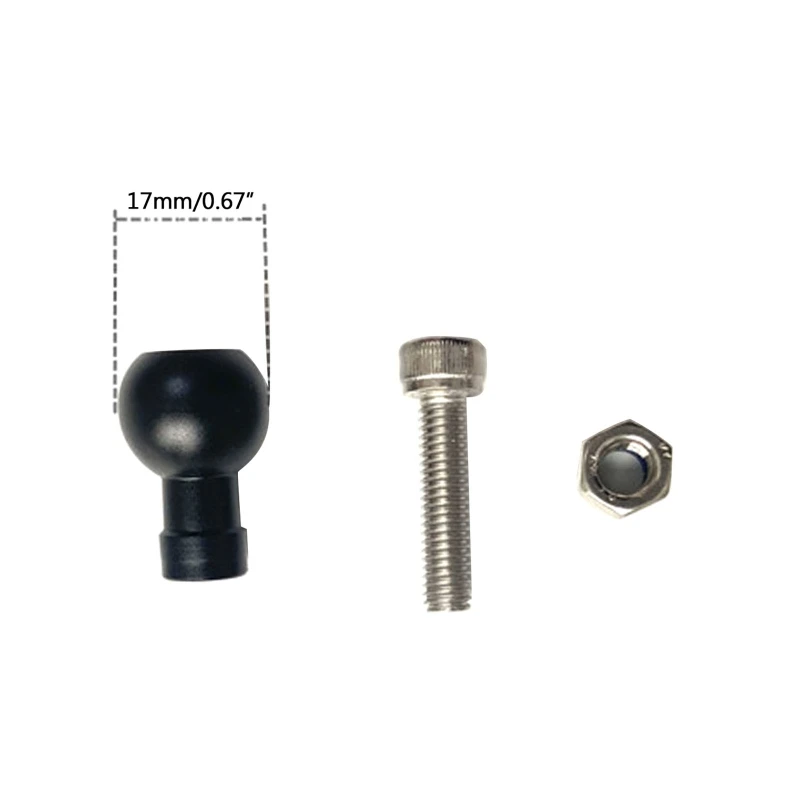 

R91A Aluminium Alloy 1/4 Screw 17mm Ball Mount Ball Head Adapter Phone Holder for Go Pro Camera Bracket Motorcycle Mount