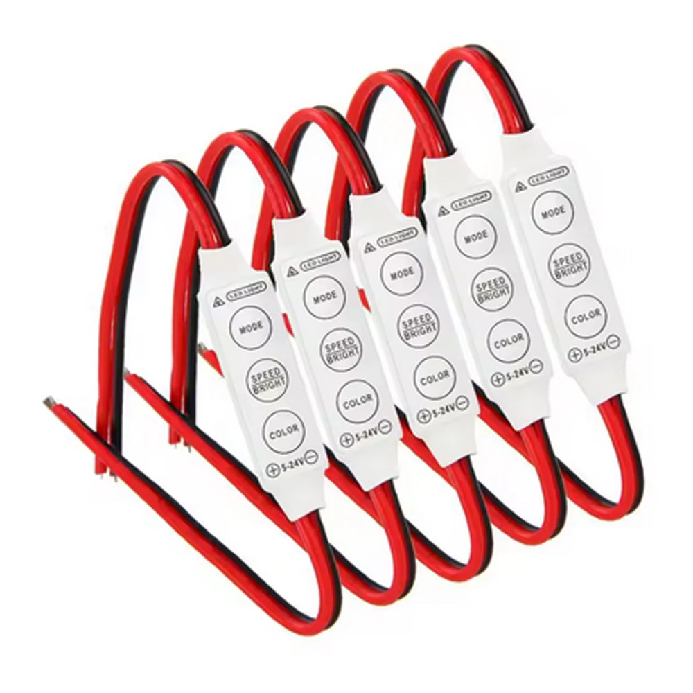 5 Pack 12V Wired Control Module Strobe Flash for Car Or Household LED Strip Bulbs - Easy Drop Shipping