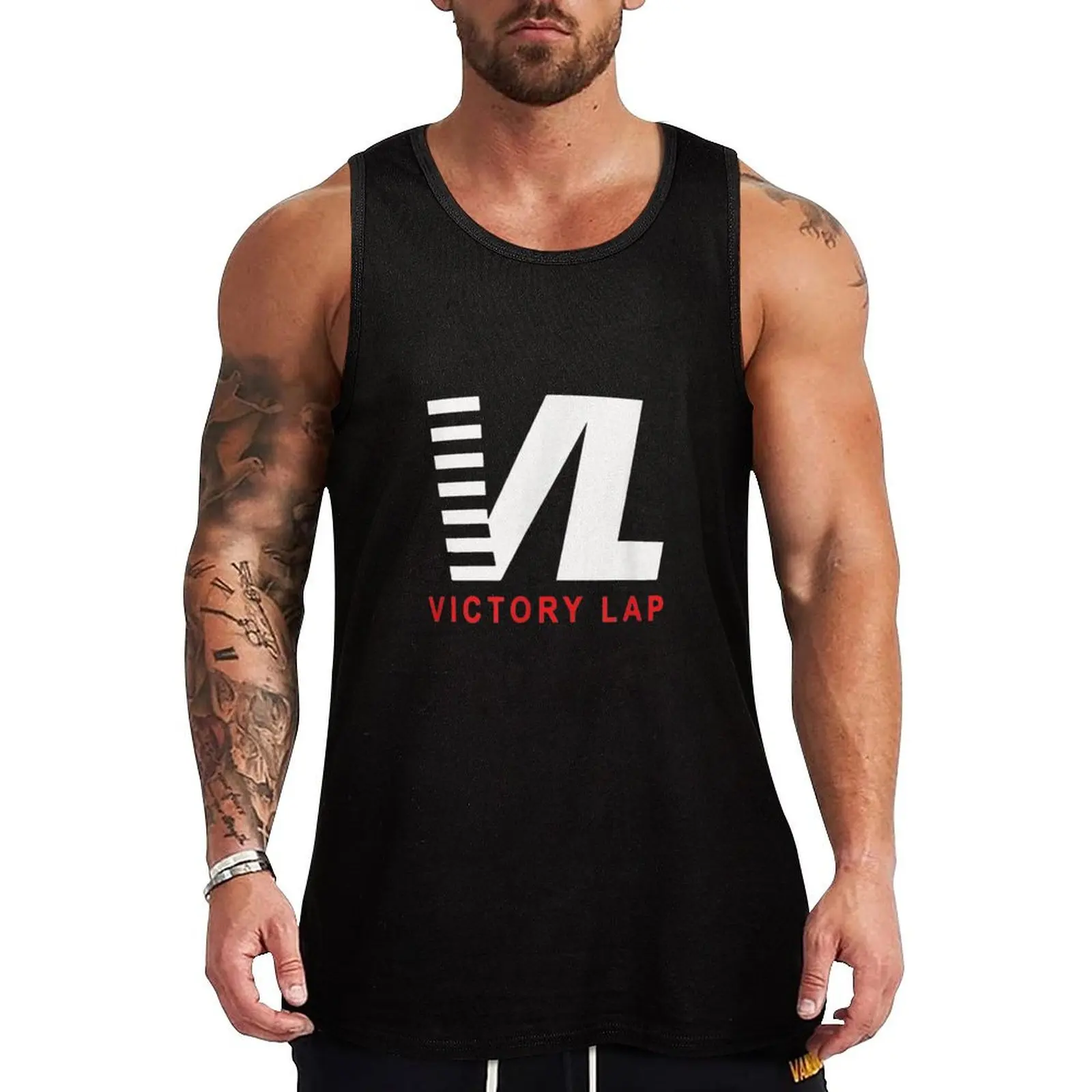 

VL For Victory Lap Tank Top Summer Casual Sleeveless Top Loose Fit Tank Shirt
