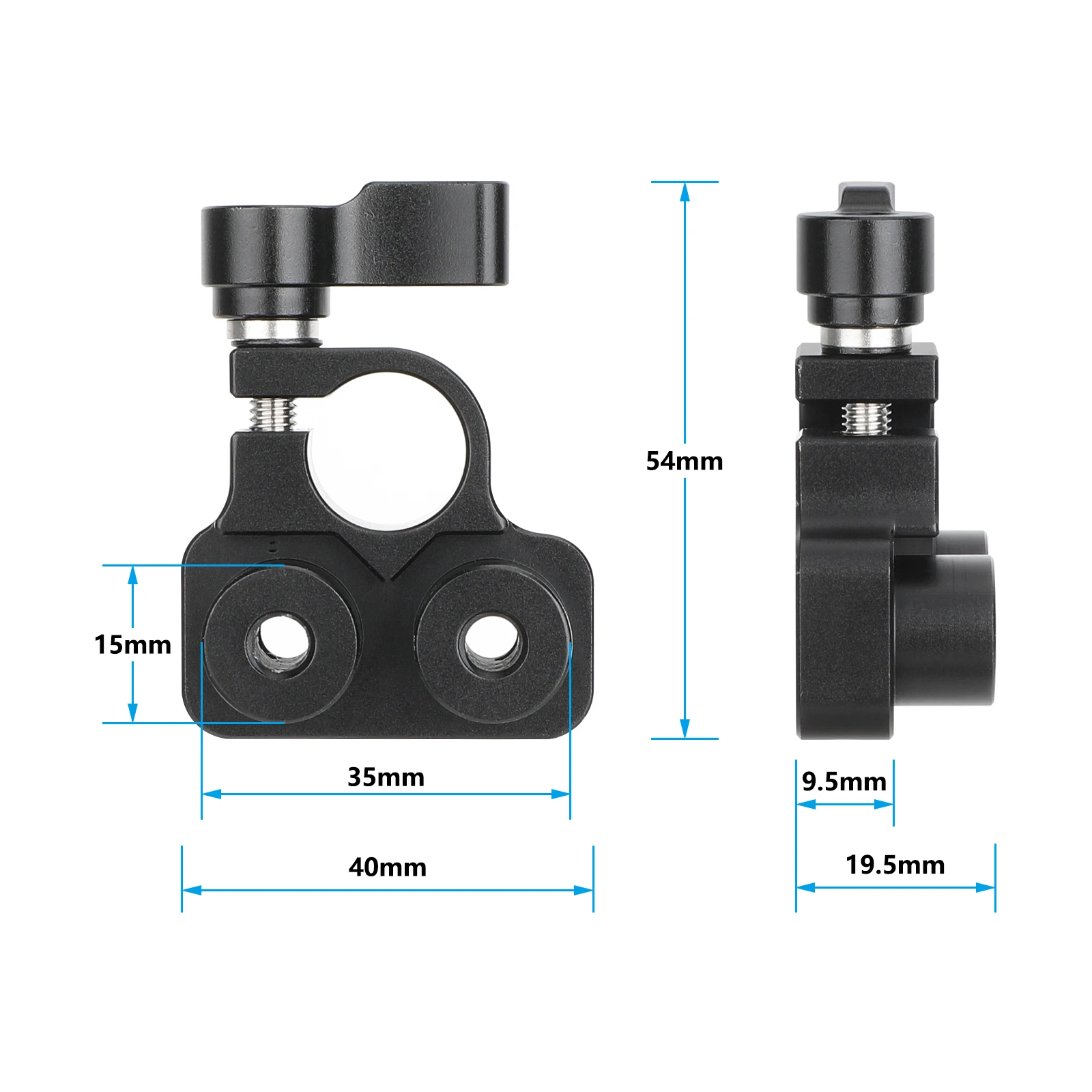 HDRIG Cross Cheese Bar with Dual 15mm Rods Adapter 1/4\