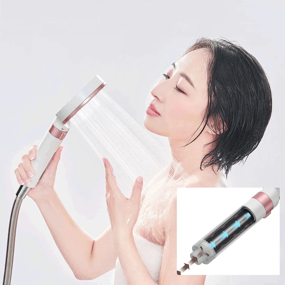 Diiib Dabai Dechlorination Booster Mirror Beauty Shower head Hose Set Activated Carbon Fiber Antibacterial Material