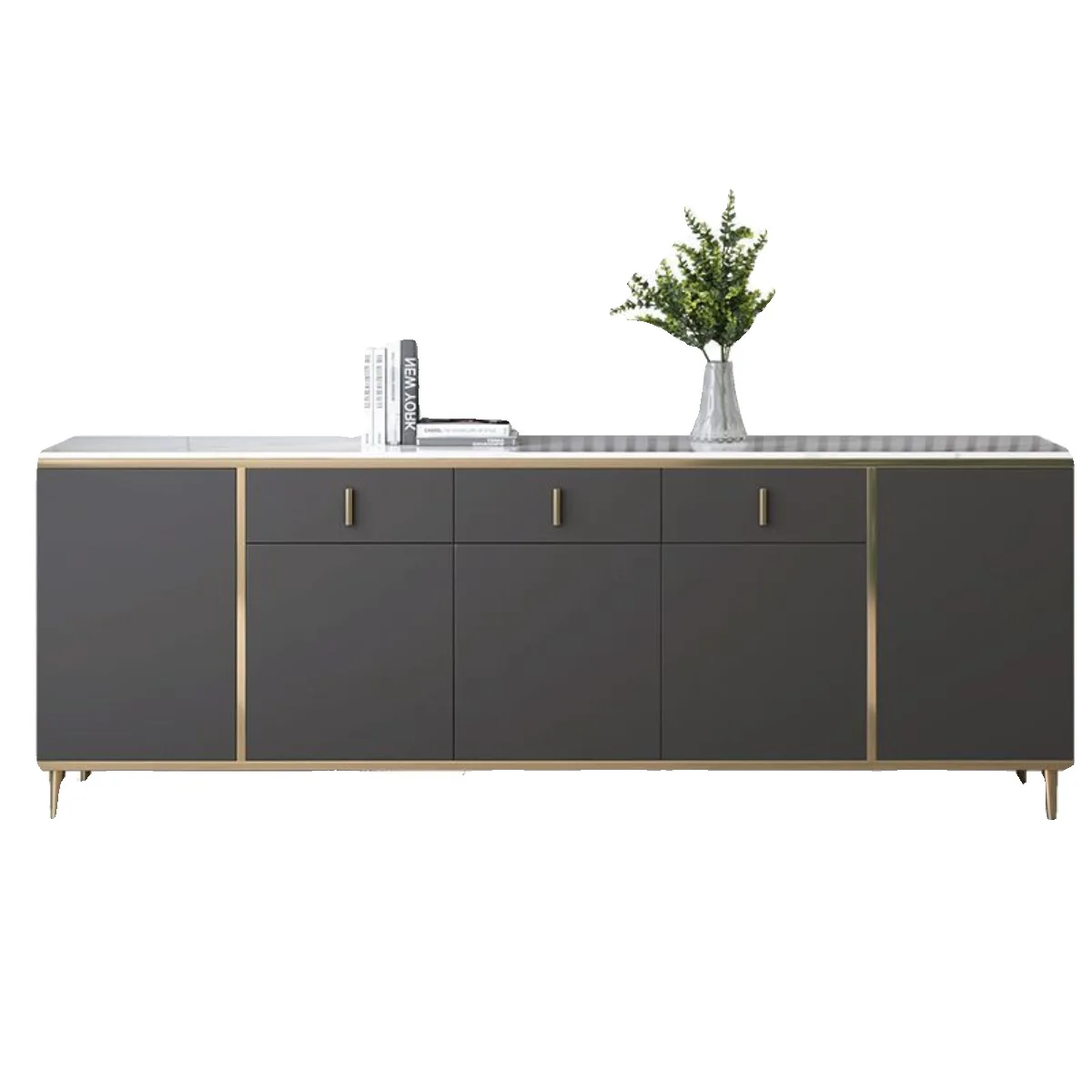 Slate dining cabinet, modern minimalist home wall, tea cabinet, living room storage partition cabinet, kitchen