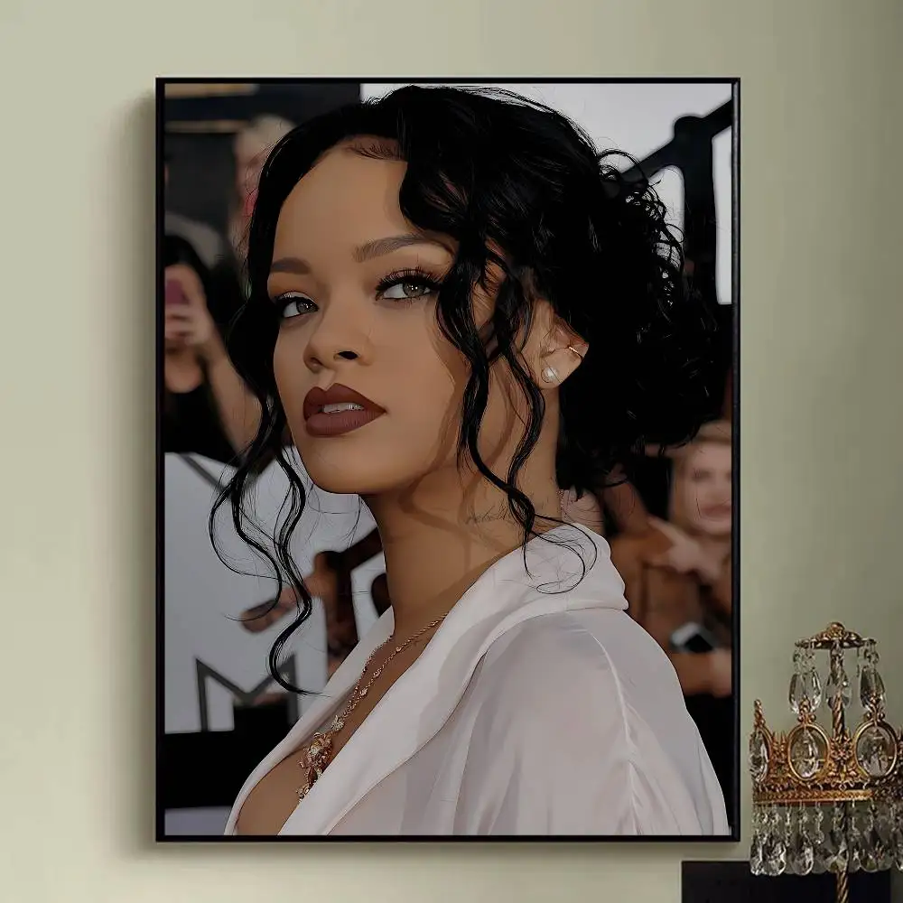 ملصق المغني R-Rihanna-ES عالي الجودة لغرفة المعيشة جمالي لتزيين الحائط ملصقات هدية #3
