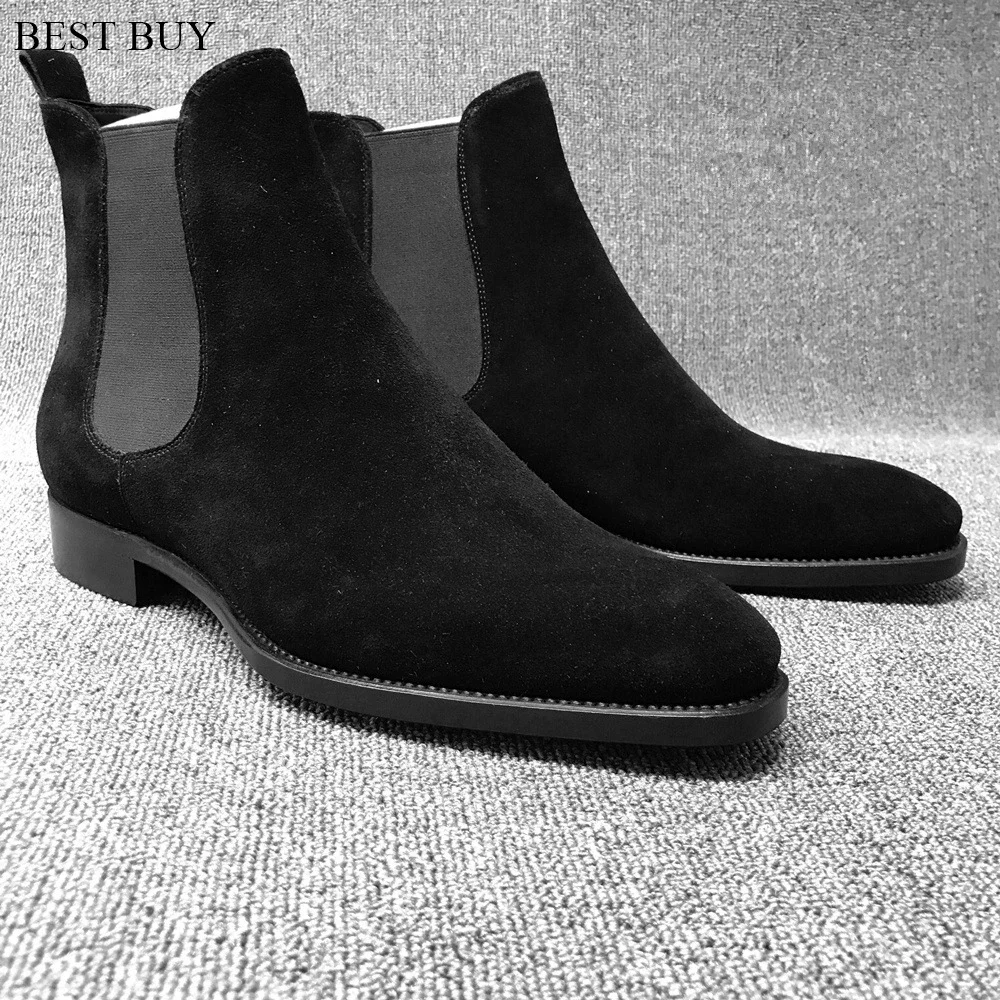 Men Boots New for 2024 High Quality Men Ankle High Fashion Casual Boot Male Vinage Classic Dress Chelsea Boots Cowboy Boots Mens