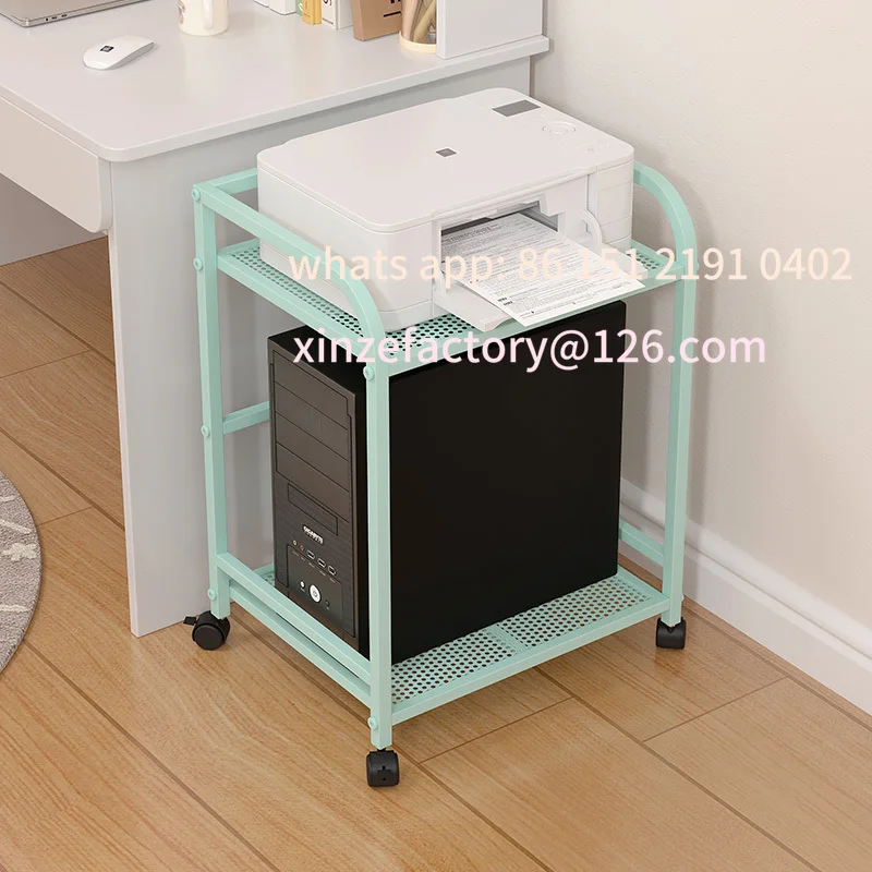 

Customizable Printer Workstation Cart Heavy-Duty Stand for Desktop Tower Home Office Organization Shelf