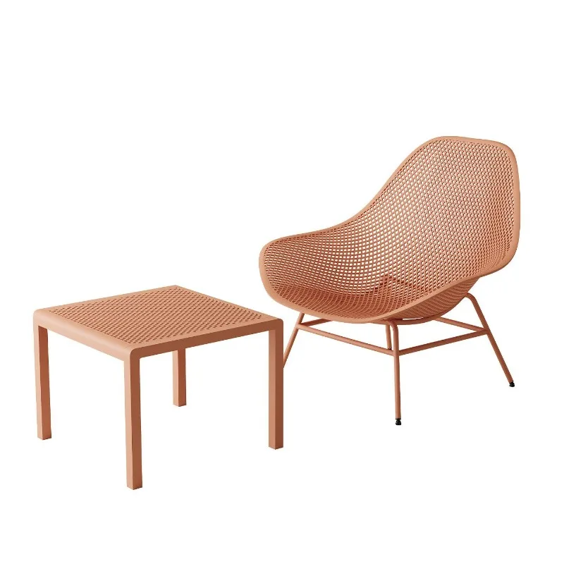 

Outdoor table and chair combination, garden waterproof backrest chair